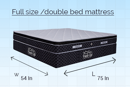 double bed mattress size